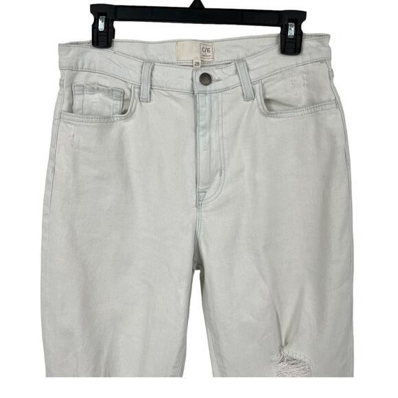 C/E by Current Elliott jeans relaxed cuffed boyfriend light blue size 28 - Picture 3 of 8